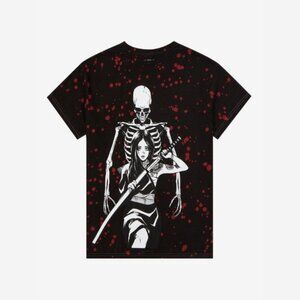 Zombie Makeout Club Women's Katana Skeleton Wash T-Shirt - L
